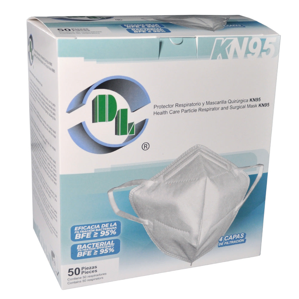 Caja de 50 piezas del protector respiratorio DL KN95 de cuatro capas